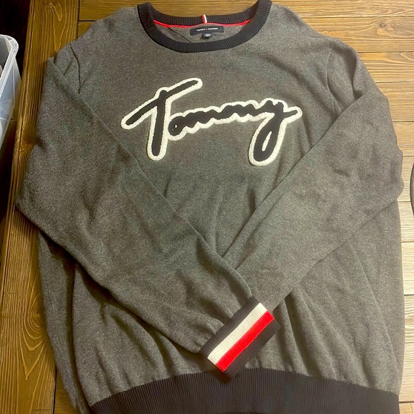 Mens Tommy Hilfiger crew neck sweatshirt - Picture 1 of 3